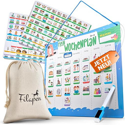 Filapen Montessori planer tygodniowy dla dzieci tablica magnetyczna
