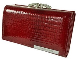 Portfel Damski Skórzany GREGORIO 14 cm Klamra