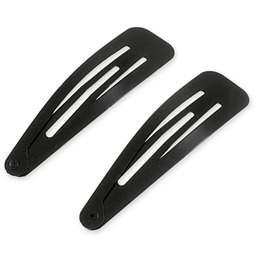 DUŻE CZARNE SPINKI KLIKI punk kolor czarny