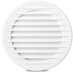 Kratka okrągła fi 100 mm biała plastikowa