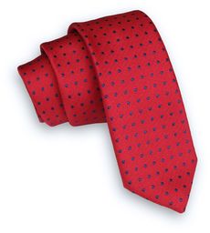 Krwisty Czerwony Klasyczny Męski Krawat -ALTIES- 6cm,