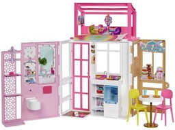 Barbie Kompaktowy Domek HCD47 Akcesoria Ubrania Duży