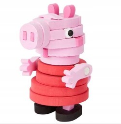 ŚWINKA PEPPA FIGURKA PUZZLE PIANKOWE 3D