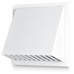 Kratka z daszkiem KRD kołnierz fi 150 biała