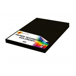 Papier kolorowy A4 160g czarny 50 arkuszy 261-50