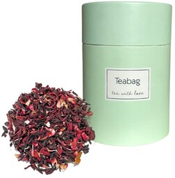 Ziołowa herbata Teabag Hibiscus 50g - Zielona tuba