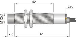 Czujnik indukcyjny 12 mm SI12-DCE8 NPN NO LC5