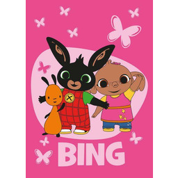 Jerry Fabrics Koc polarowy 100x150 Królik Bunny Bing