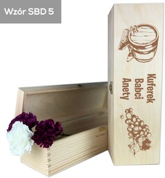 Skrzynka na wino alkohol Na Dzień Babci kuferek