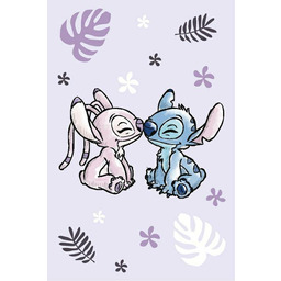 Jerry Fabrics Koc polarowy 100x150 Lilo and Stitch