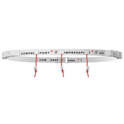 COMPRESSPORT Pasek na numer startowy RACE BELT white