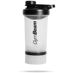 GymBeam Shaker Multi-Storage 2in1 Clear 500ml