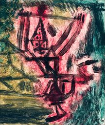 Feuer Clown I, Paul Klee - plakat Wymiar