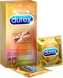 Durex Real Feel Prezerwatywy nielateksowe, 10 sztuk