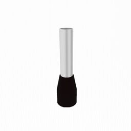100szt. E1,5/8mm Końcówka tulejkowa izolowana 1,5mm2 czarna E1508