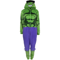Zielono-fioletowa piżama jednoczęściowa HULK Marvel XS-S