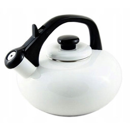 Czajnik tradycyjny stalowy emaliowany Forchetto 2,5 l Biały