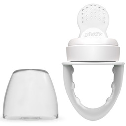 Gryzak silikonowy do podawania pokarmu Szary / Dr.