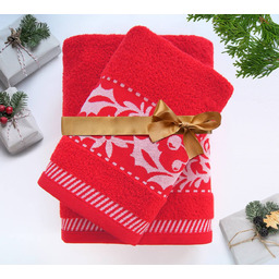 Greno Ręcznik Xmas Mess Prestige Czerwone Ostatnie Sztuki