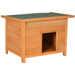 Buda dla psa PawHut 82x58x58cm, jasnobrązowa/ciemnozielona