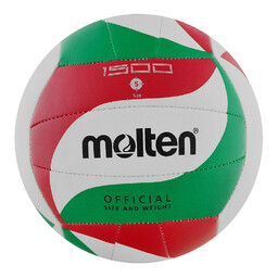 Molten Piłka siatkowa V5M1500 biało-czerwono-zielona