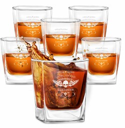 Szklanki grawerowane do whisky x6 komplet dedykacja