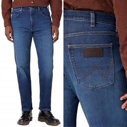 Wrangler FRONTIER RELAXED Green Fuzz 365 WARM DżINS