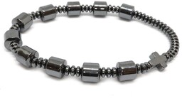 Bransoletka różaniec na rękę hematyt 8939 [p10]