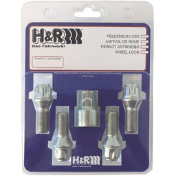 H&R 1252801KEY4 Nakrętki antykradzieżowe Wheel-Lock set M12 taper