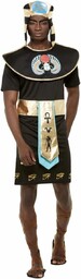 Smiffys Kostium króla egipskiego, czarna tunika i nakrycie