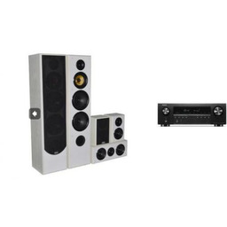 DENON AVR-S670H + TAGA HARMONY TAV-606v3 białe -
