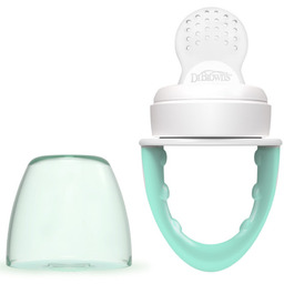Gryzak silikonowy do podawania pokarmu Zielony / Dr.