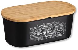 Kesper Chlebak z deską do krojenia czarny