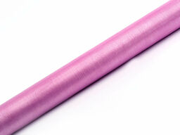 Organza gładka różowa - 36 cm x 9
