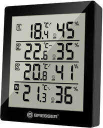 Stacja meteorologiczna Bresser Temeo Hygro Quadro, czarna