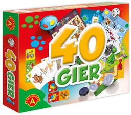 Gry Rodzinne Zestaw 40 Gier Alexander Pchełki Domino