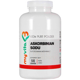 Askorbinian Sodu Witamina C Buforowana, Proszek, MyVita, 500g
