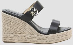 MICHAEL KORS Czarne sandały Lucinda Wedge