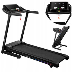 Bieżnia elektryczna składana 14km/h 15poziomów regul. Led max