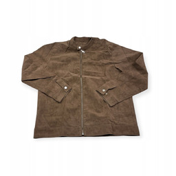 Old Money - męska kurtka z ekoskóry zamszowej