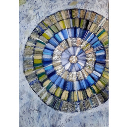 Pakamera Mandala błękitna - plakat B2