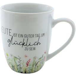 Kubek do kawy/filiżanka z porcelany, motyw: łąka, Dzisiaj