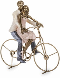 Figurka dekoracyjna para na rowerze 26x24 134134