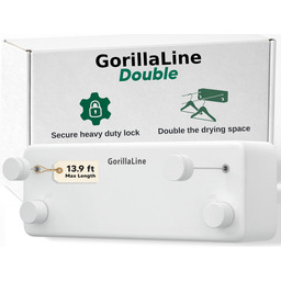 GorillaLine Wysuwana linka na ubrania, do użytku wewnątrz