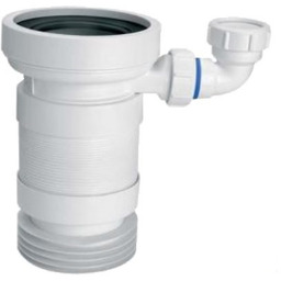 Rura Wc z odejsciem 40mm i uszczelką, rozciagana