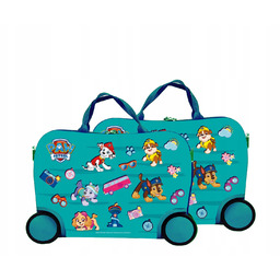 Jeżdżąca walizka podróżna Psi Patrol turkusowa