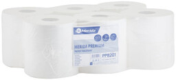 Merida PPB201 Papier toaletowy PREMIUM, biały, średnica 20