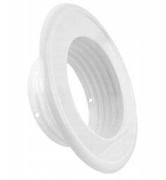 ROZETA BIAŁA DO RUR SPIRO fi100mm KOŁNIERZ ROZETA