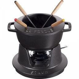 Staub Zestaw Do Fondue 16 Cm, Czarny