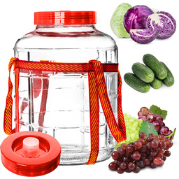 Uniwersalny szklany słój z zakrętką Fenis 8L